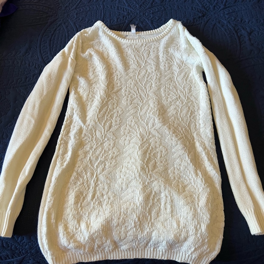 RVCA long cream sweater